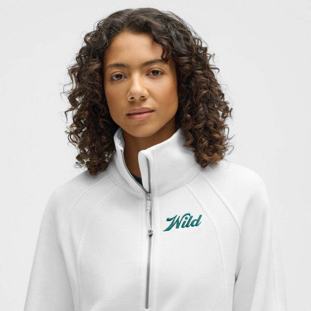 Minnesota Wild lululemon Women's Long Scuba Oversized Half-Zip Funnel Neck For Sale