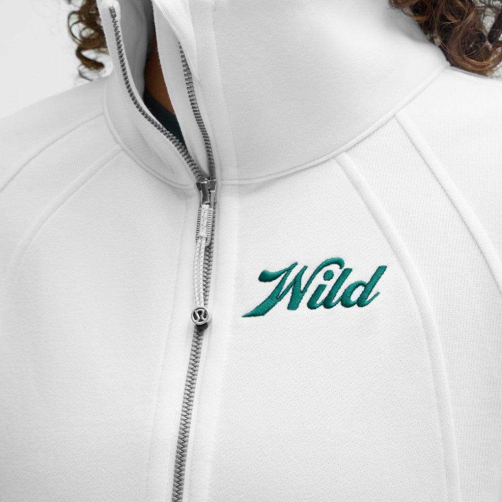 Minnesota Wild lululemon Women's Long Scuba Oversized Half-Zip Funnel Neck For Sale