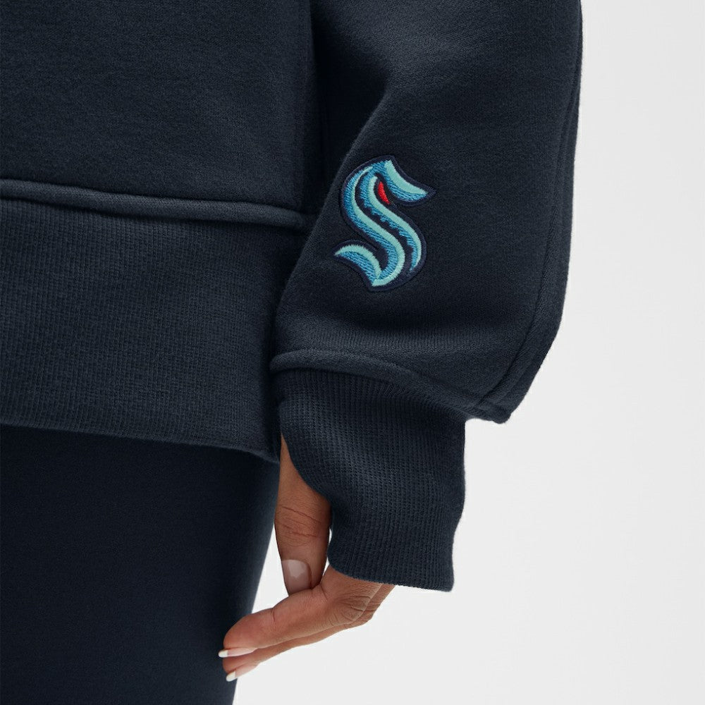 Seattle Kraken lululemon Women's Long Scuba Oversized Half-Zip Funnel Neck For Sale