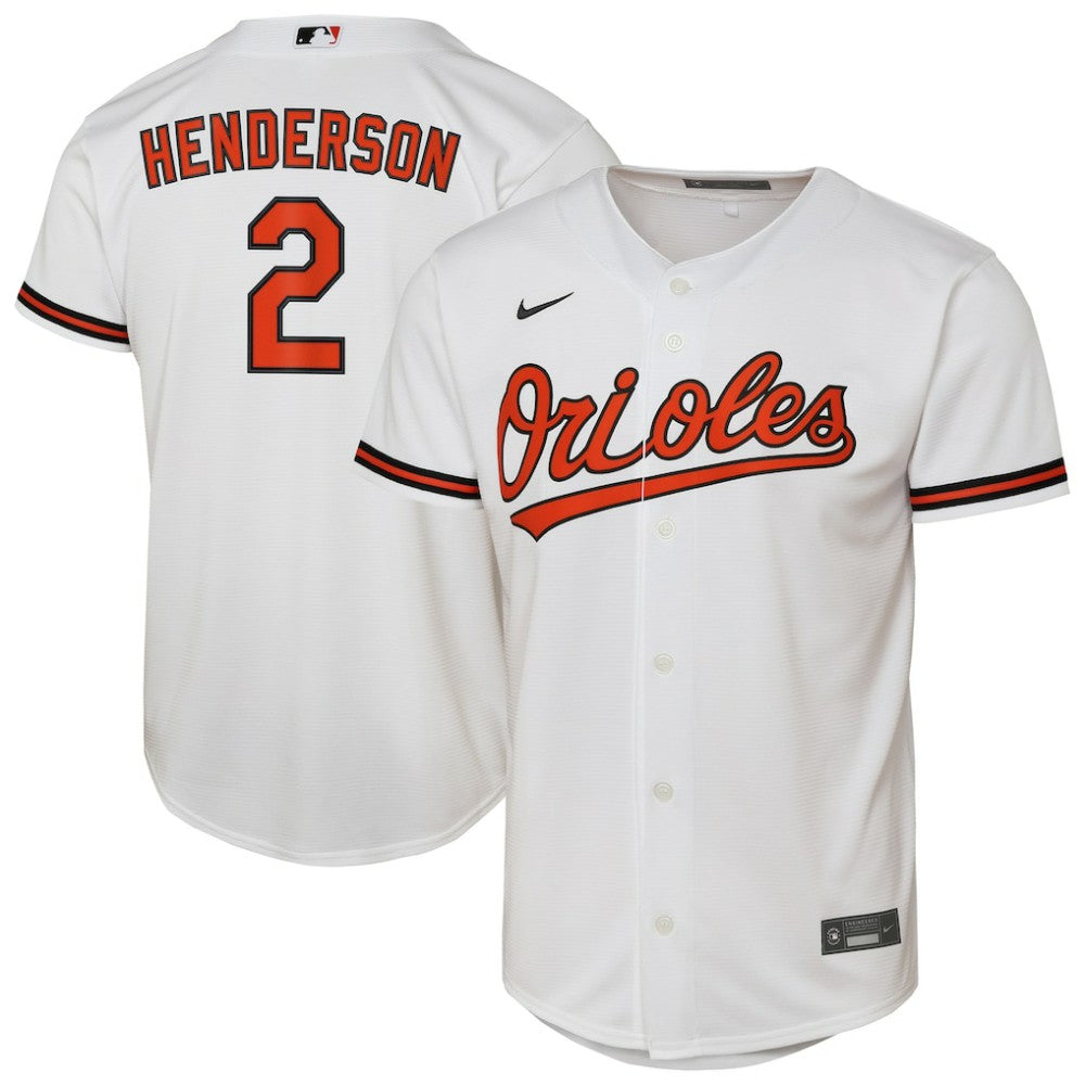 Gunnar Henderson Baltimore Orioles Nike Youth Home Replica Player Jersey | MLB Online