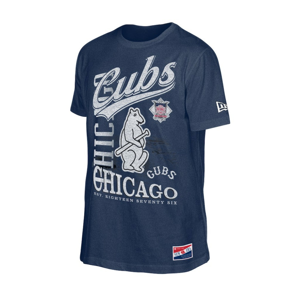 Chicago Cubs New Era  Oversized Throwback Distressed T-Shirt | MLB Sale
