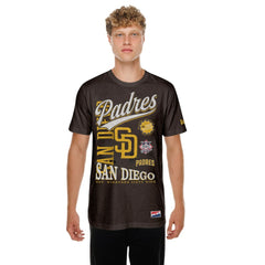 San Diego Padres New Era  Oversized Throwback Distressed T-Shirt | MLB Discount