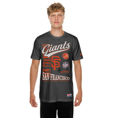 San Francisco Giants New Era  Oversized Throwback Distressed T-Shirt | MLB For sale