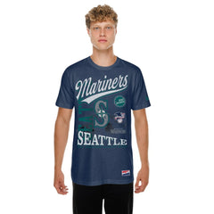 Seattle Mariners New Era  Oversized Throwback Distressed T-Shirt | MLB For sale