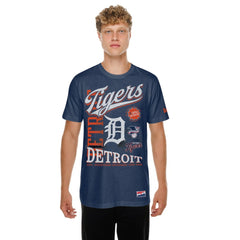 Detroit Tigers New Era  Oversized Throwback Distressed T-Shirt | MLB Near me