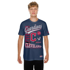 Cleveland Guardians New Era  Oversized Throwback Distressed T-Shirt | MLB Discount