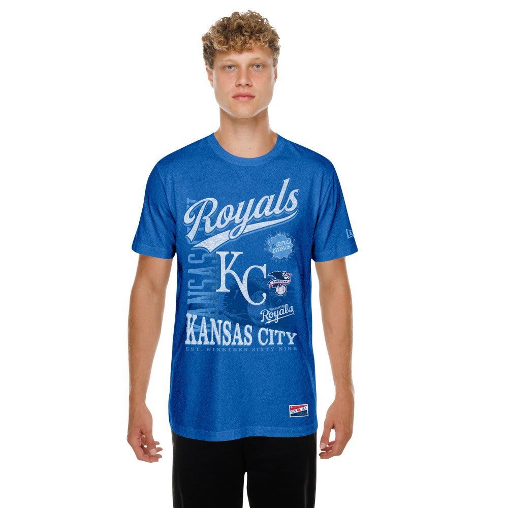 Kansas City Royals New Era  Oversized Throwback Distressed T-Shirt | MLB New