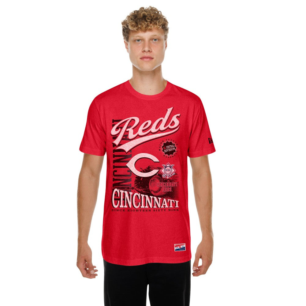 Cincinnati Reds New Era  Oversized Throwback Distressed T-Shirt | MLB US