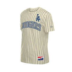 Los Angeles Dodgers New Era Throwback Meshback Pinstripe T-Shirt | MLB New