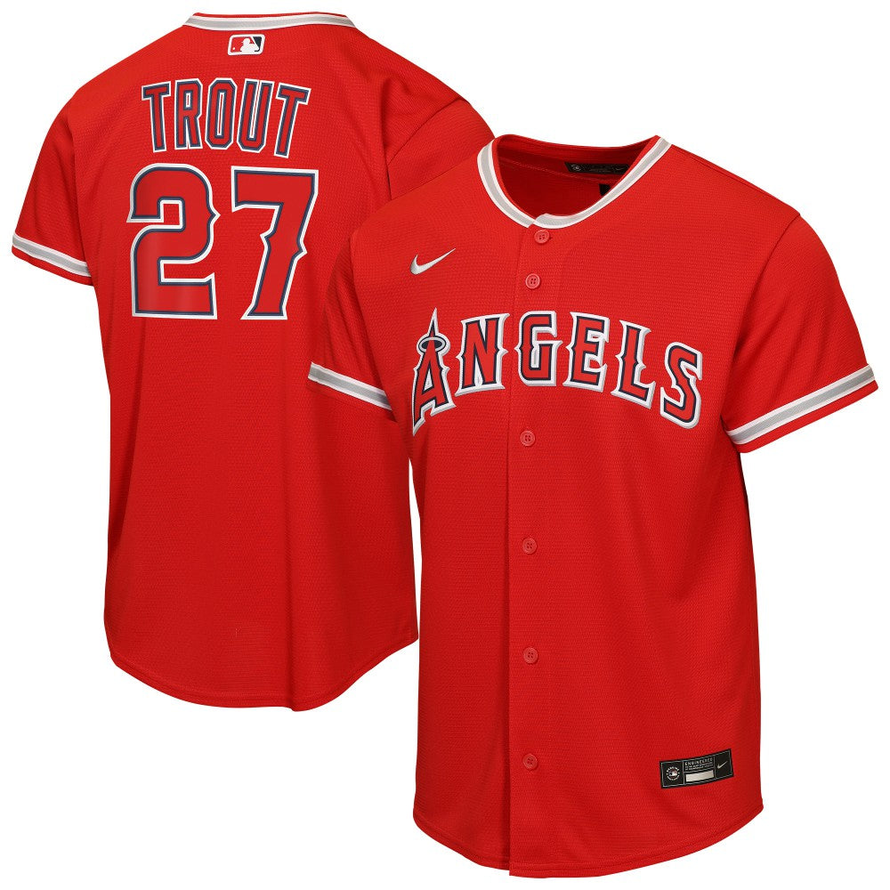 Mike Trout Los Angeles Angels Nike Youth Alternate Replica Jersey | MLB Discount