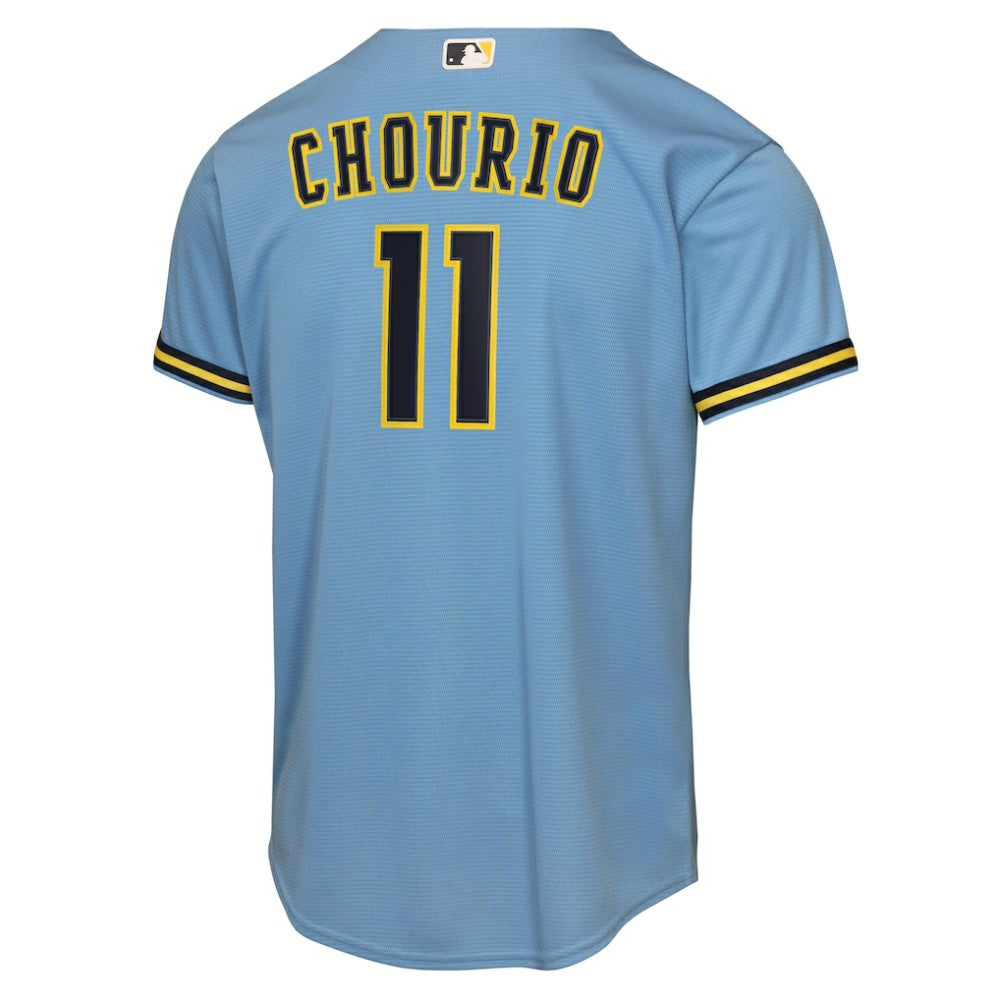 Jackson Chourio Milwaukee Brewers Nike Youth Road Replica Jersey | MLB Outlet