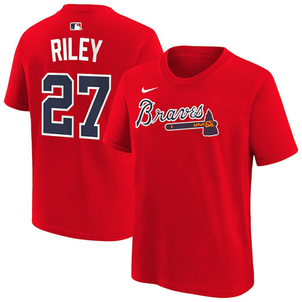Austin Riley Atlanta Braves Nike Youth Name & Number T-Shirt | MLB US