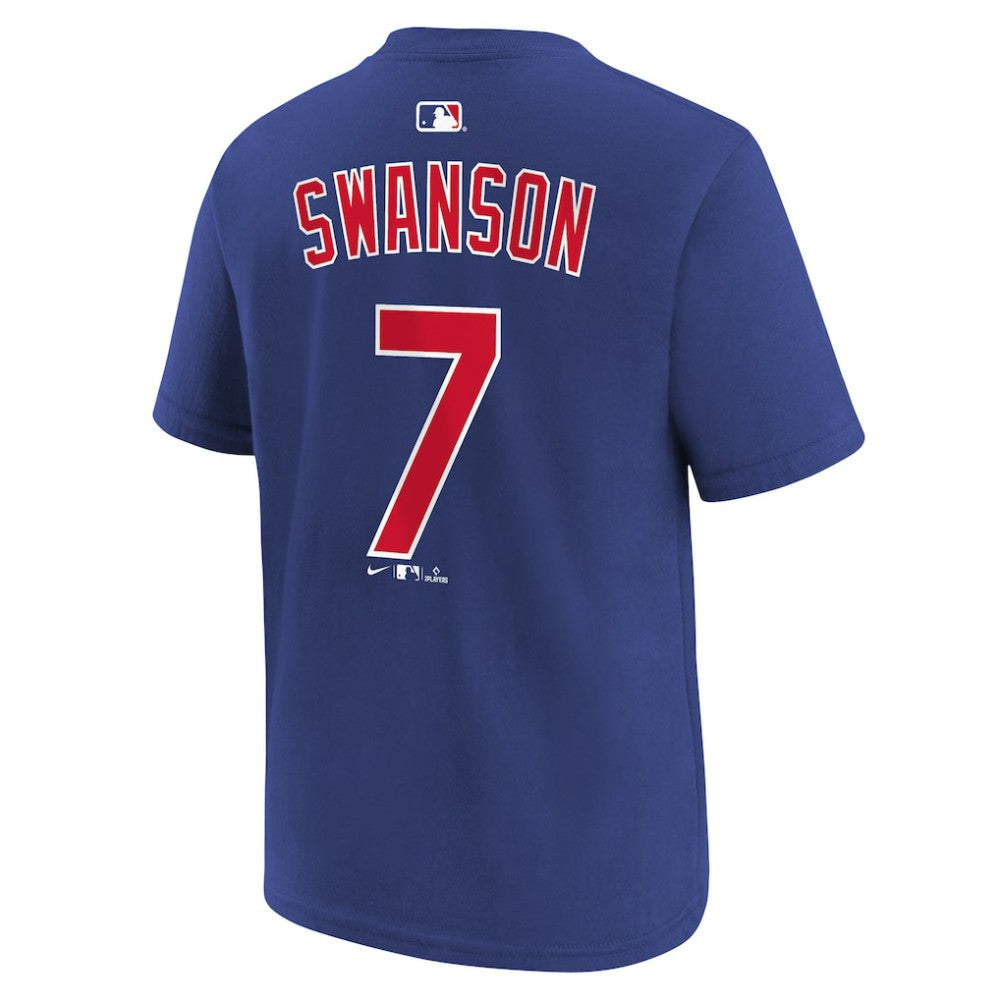 Dansby Swanson Chicago Cubs Nike Youth Name & Number T-Shirt | MLB Online