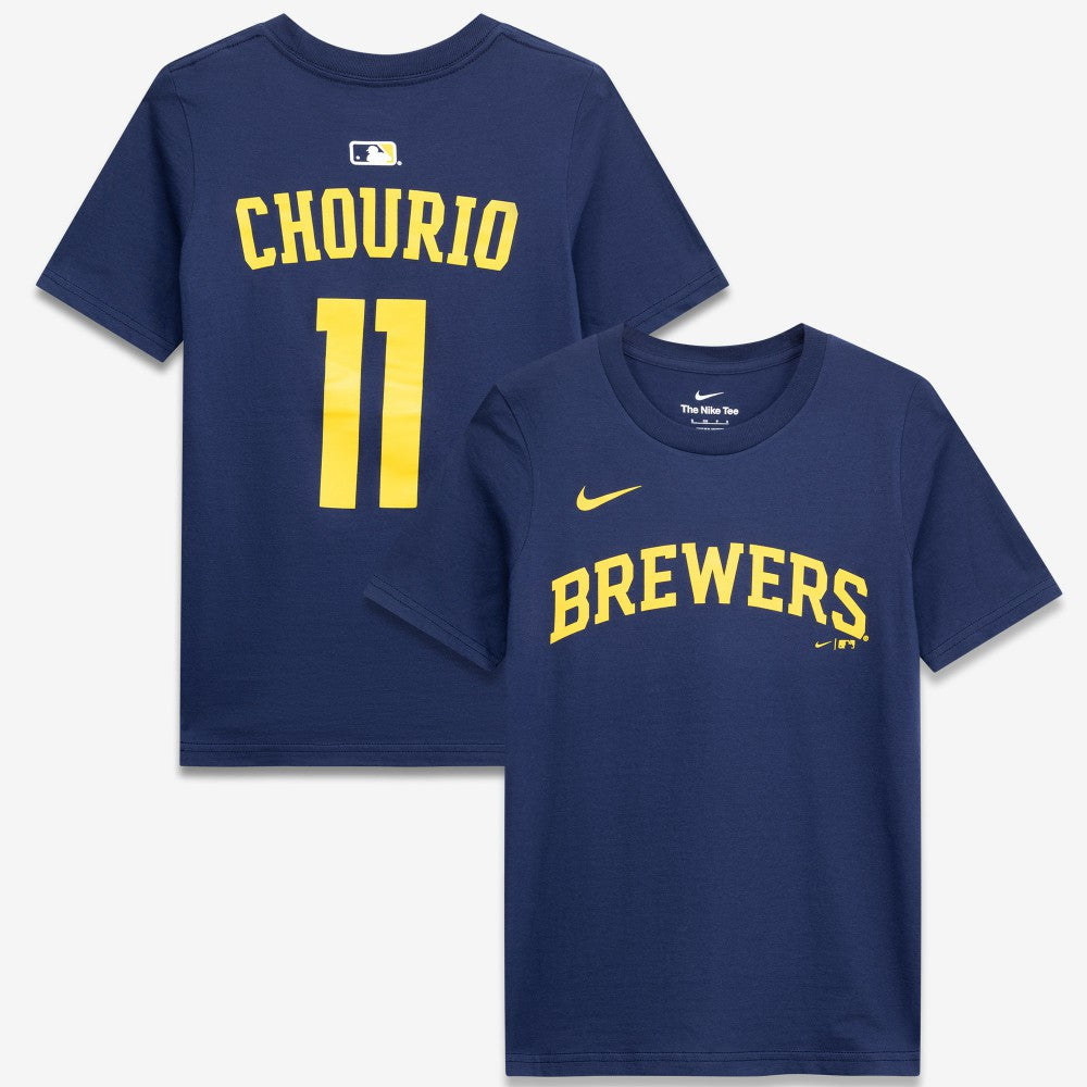 Jackson Chourio Milwaukee Brewers Nike Youth Name & Number T-Shirt | MLB US