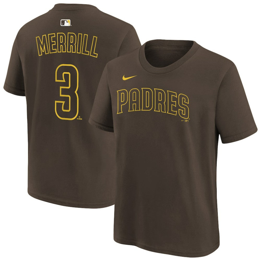Jackson Merrill San Diego Padres Nike Youth Name & Number T-Shirt | MLB Shop