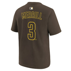 Jackson Merrill San Diego Padres Nike Youth Name & Number T-Shirt | MLB Shop