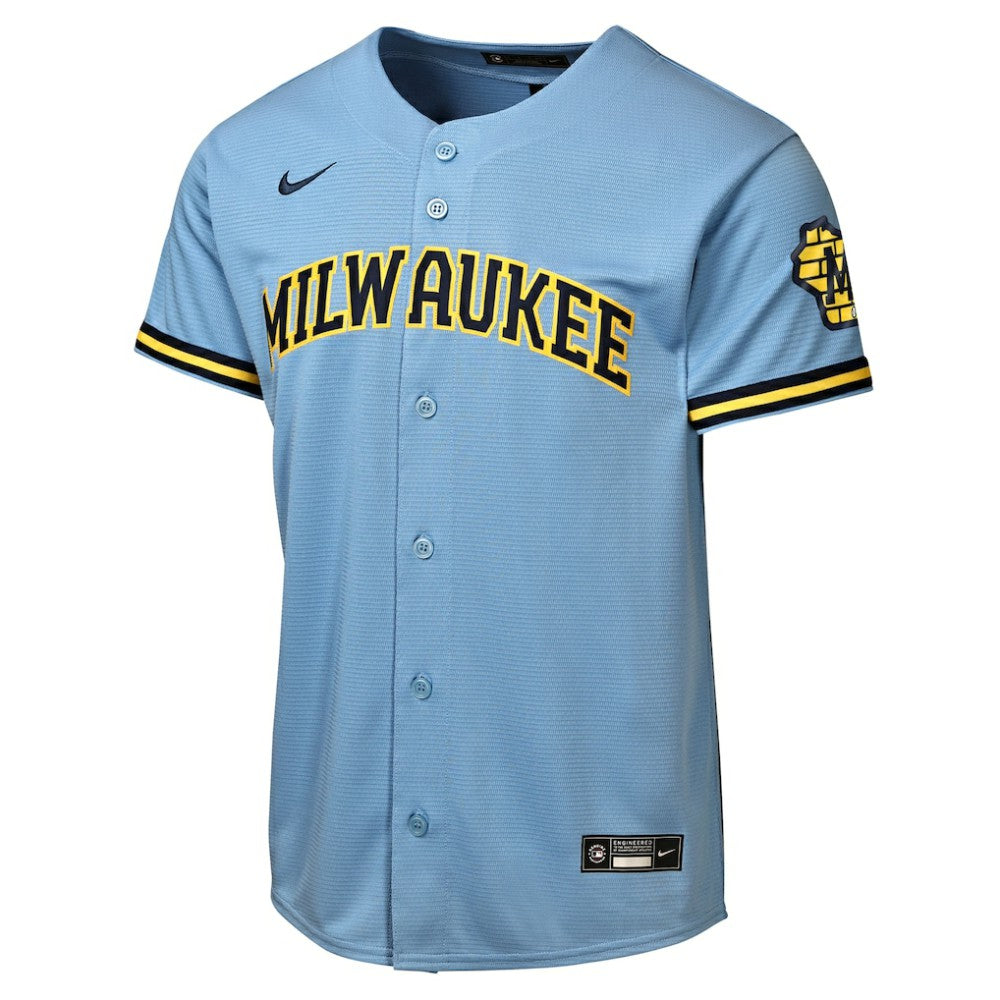 Milwaukee Brewers Nike Youth Road Stadium Jersey | MLB Near me