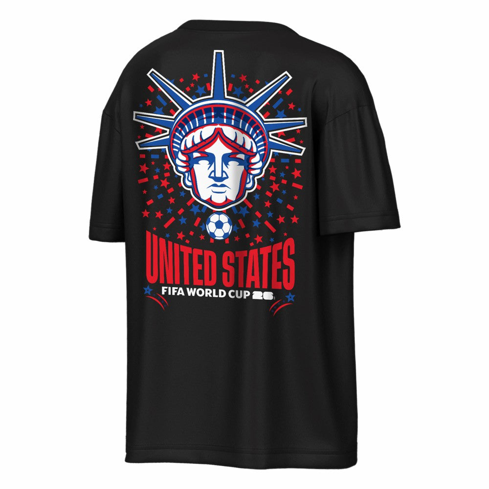 USMNT Outerstuff FIFA World Cup 2026 Rally Oversized 2-Hit T-Shirt Black