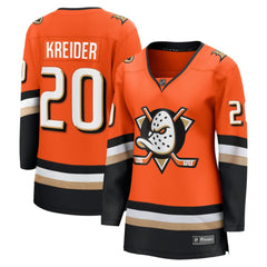 Chris Kreider Anaheim Ducks Fanatics Women's Home Breakaway Player Jersey Discount