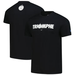 Paris Saint-Germain 2025 Champions of Europe Triomphe T-Shirt Black - Nike