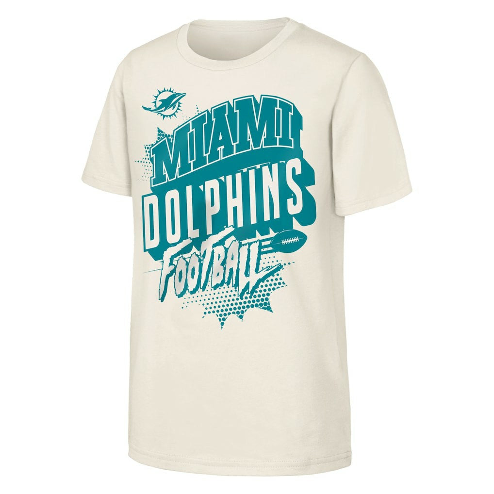 Miami Dolphins  Outerstuff Youth Action Comic T-Shirt