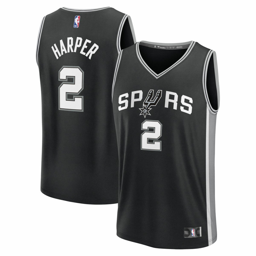 Dylan Harper San Antonio Spurs 2025 NBA Draft First Round Pick Fast Break Replica Jersey New