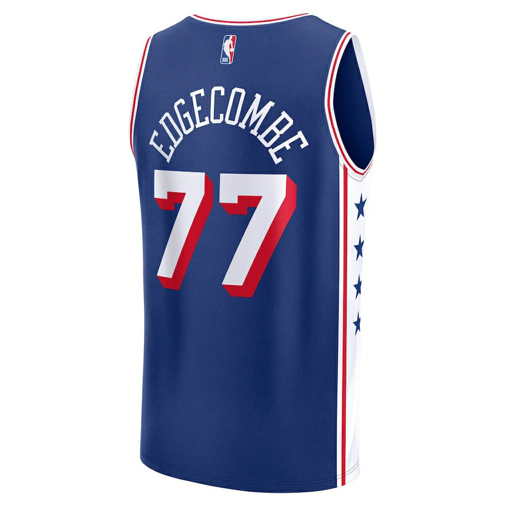 V. J. Edgecombe Philadelphia 76ers Youth 2025 NBA Draft First Round Pick Fast Break Replica Jersey For Sale