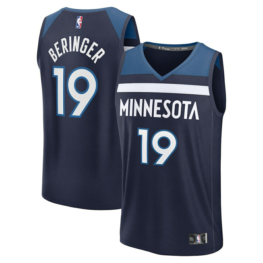 Joan Beringer Minnesota Timberwolves 2025 NBA Draft First Round Pick Fast Break Replica Jersey New