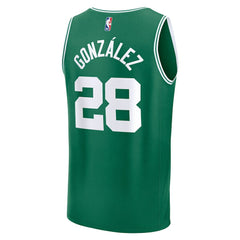 Hugo Gonzalez Boston Celtics 2025 NBA Draft First Round Pick Fast Break Replica Jersey For Sale