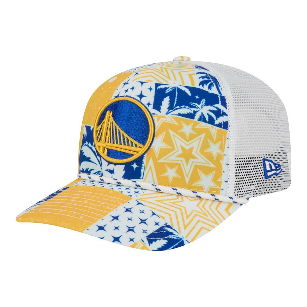 Golden State Warriors Fan Pack Tropical Pattern 9SEVENTY Adjustable Hat sale Discount