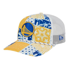 Golden State Warriors Fan Pack Tropical Pattern 9SEVENTY Adjustable Hat sale Discount