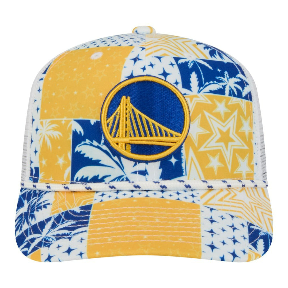 Golden State Warriors Fan Pack Tropical Pattern 9SEVENTY Adjustable Hat sale Discount