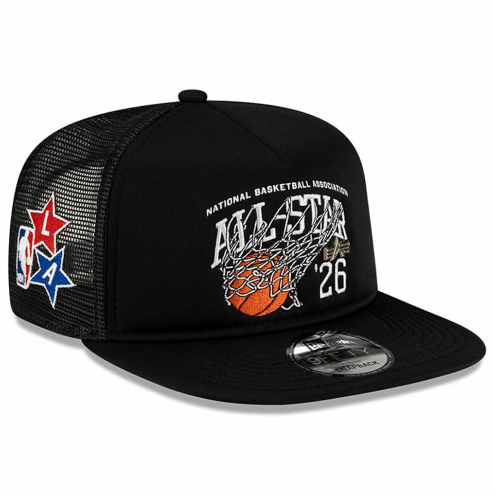 2026 NBA All-Star Game x Alpha Industries 9FIFTY Snapback Trucker Hat New