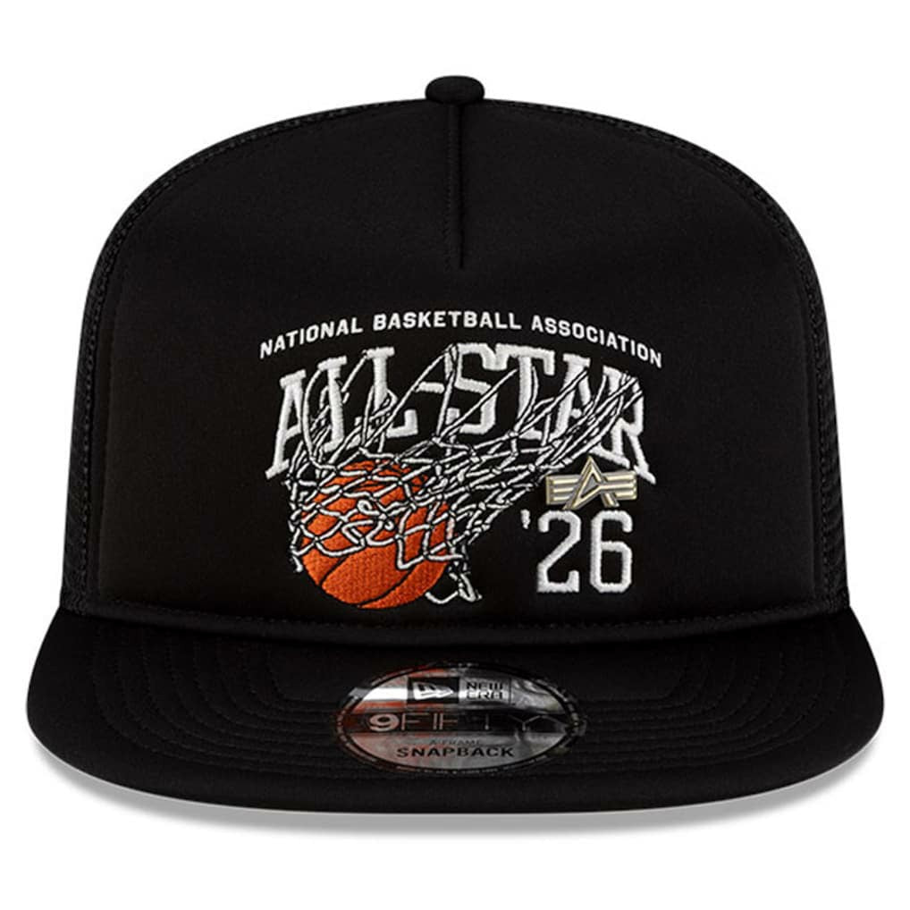 2026 NBA All-Star Game x Alpha Industries 9FIFTY Snapback Trucker Hat New