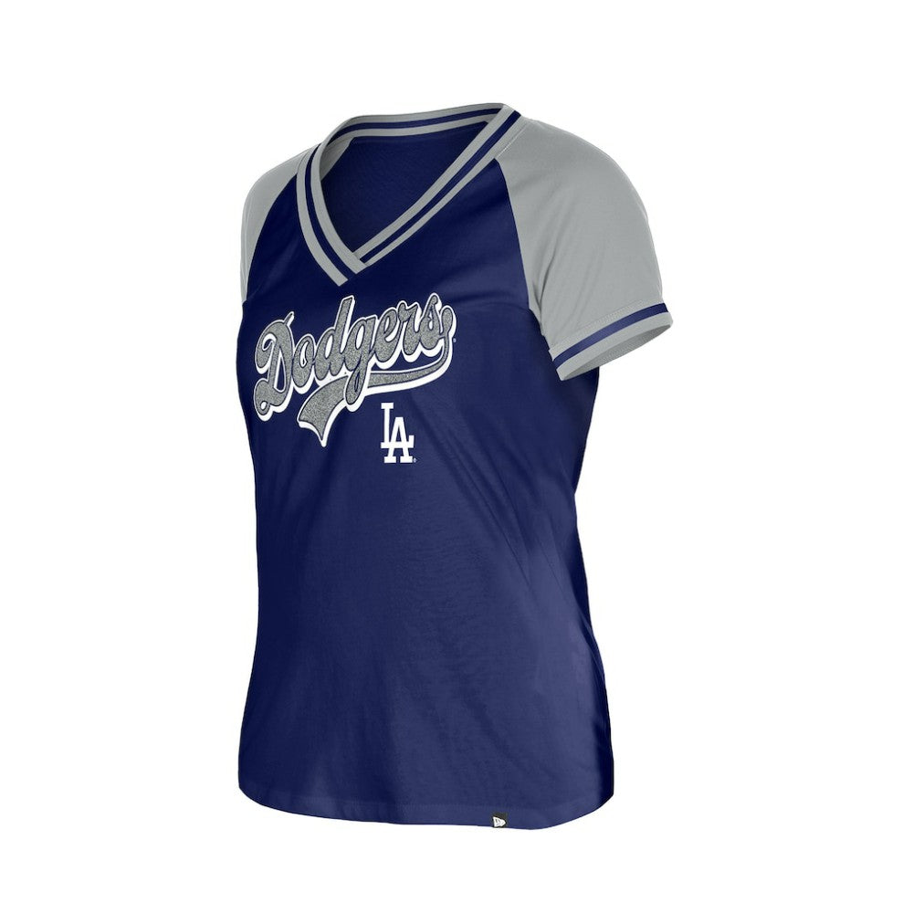 Los Angeles Dodgers New Era Women's Gameday V-Neck T-Shirt | MLB Discount