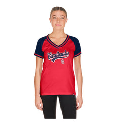 St. Louis Cardinals New Era Women's Gameday V-Neck T-Shirt | MLB Discount