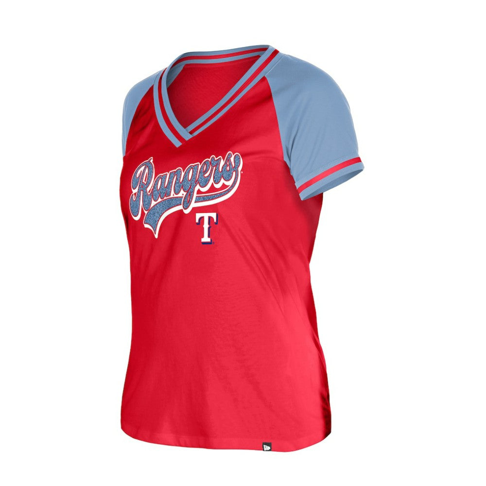 Texas Rangers New Era Women's Gameday V-Neck T-Shirt | MLB Shop