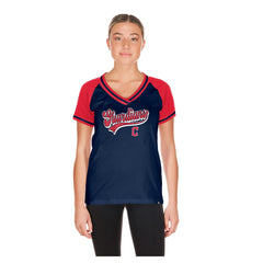 Cleveland Guardians New Era Women's Gameday V-Neck T-Shirt | MLB Online