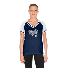 Chicago Cubs New Era Women's Gameday V-Neck T-Shirt | MLB US