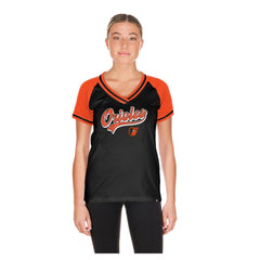 Baltimore Orioles New Era Women's Gameday V-Neck T-Shirt | MLB Sale