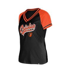 Baltimore Orioles New Era Women's Gameday V-Neck T-Shirt | MLB Sale