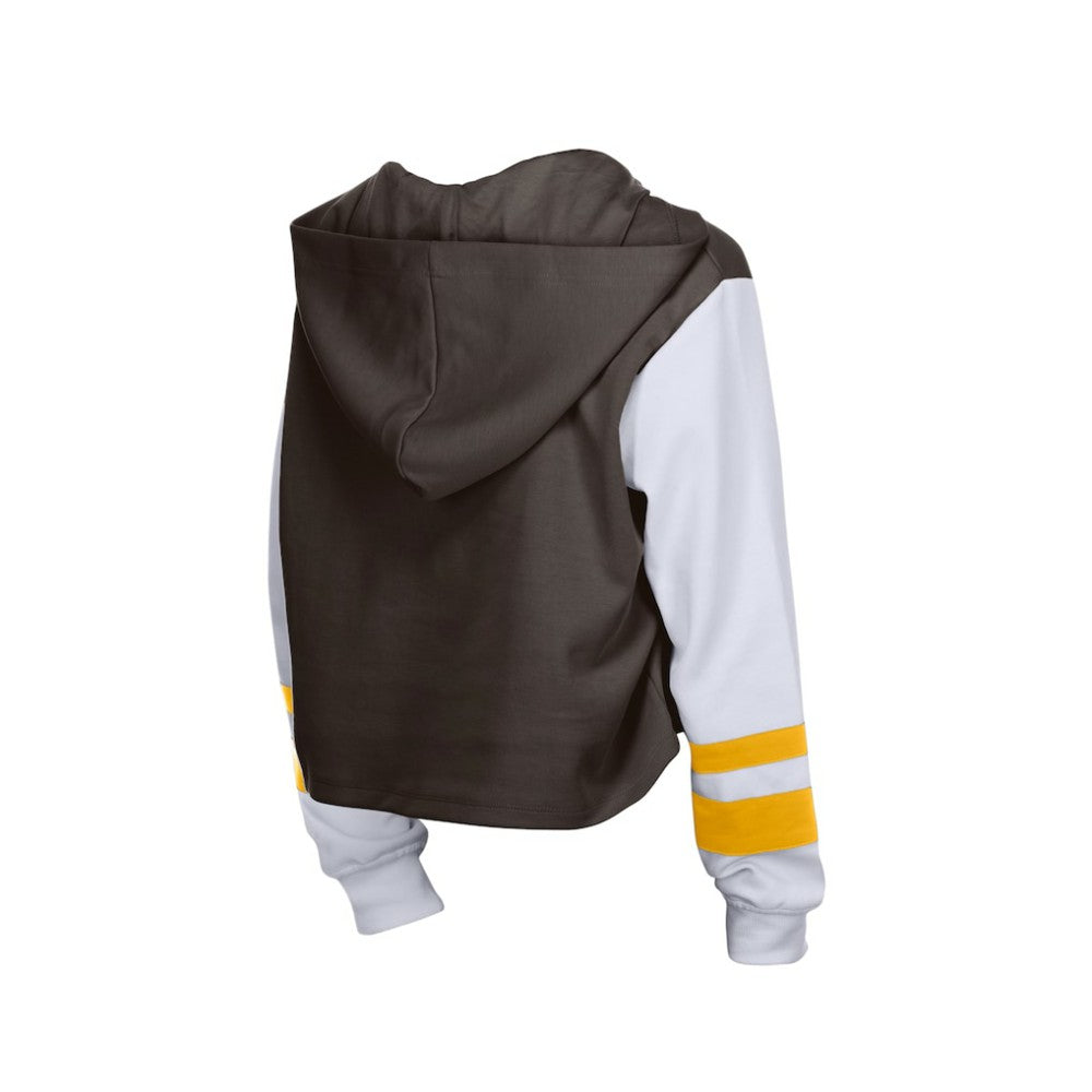 San Diego Padres New Era Women's Boxy Lace-Up Hoodie | MLB Online