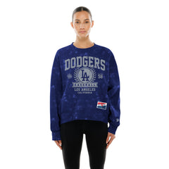 Los Angeles Dodgers New Era Women's Throwback Oversized Boxy Sweatshirt | MLB Shop