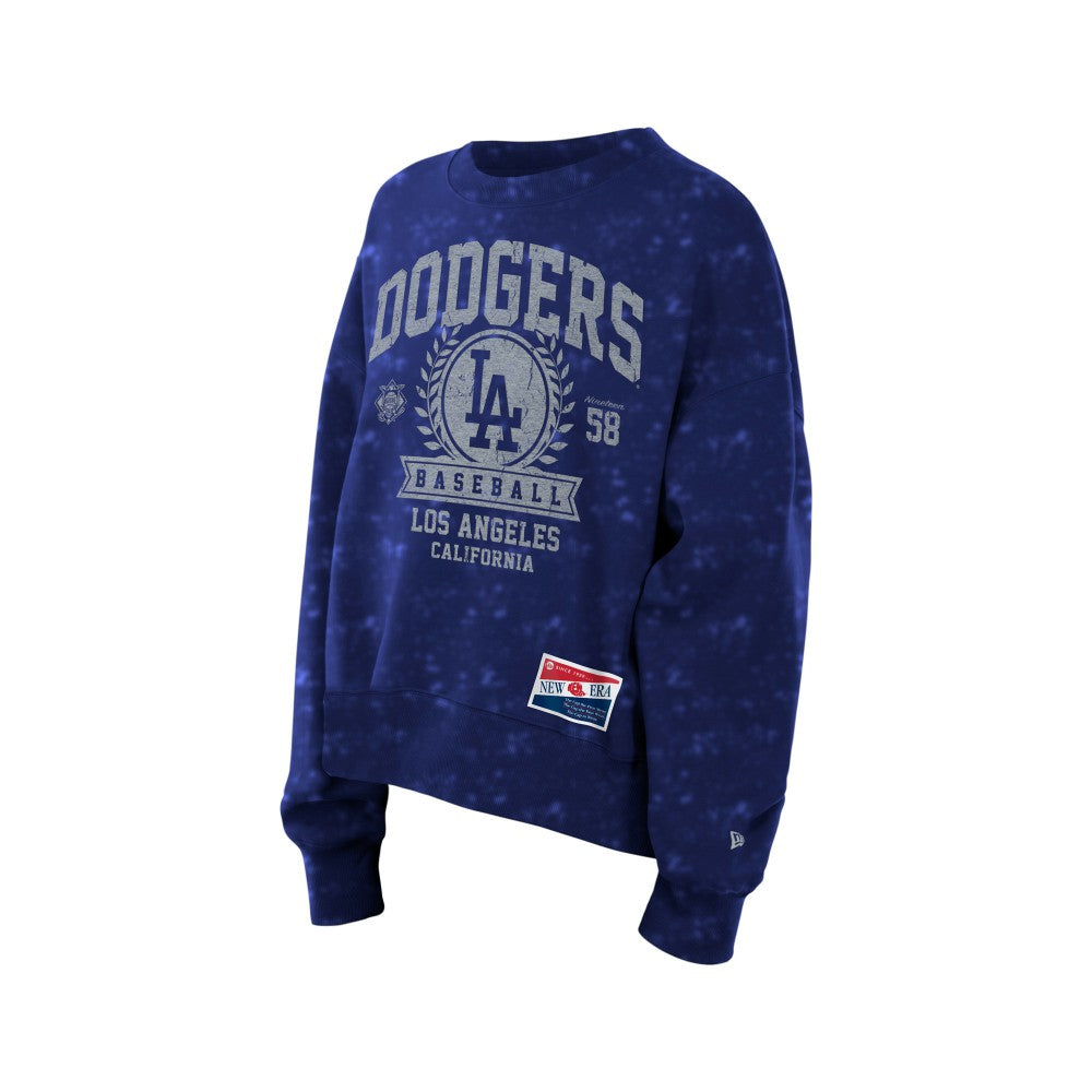 Los Angeles Dodgers New Era Women's Throwback Oversized Boxy Sweatshirt | MLB Shop
