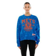 New York Mets New Era Women's Throwback Oversized Boxy Sweatshirt | MLB Sale