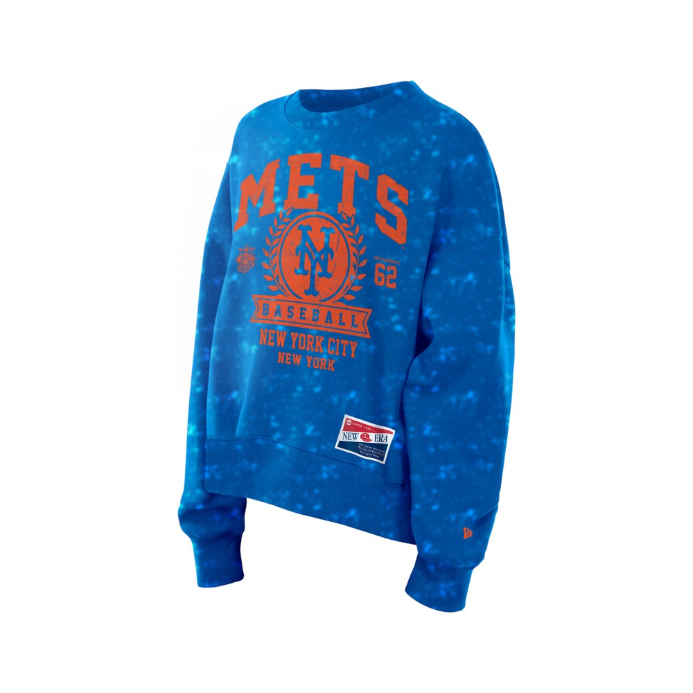 New York Mets New Era Women's Throwback Oversized Boxy Sweatshirt | MLB Sale