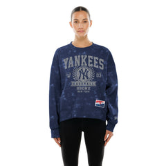 New York Yankees New Era Women's Throwback Oversized Boxy Sweatshirt | MLB New