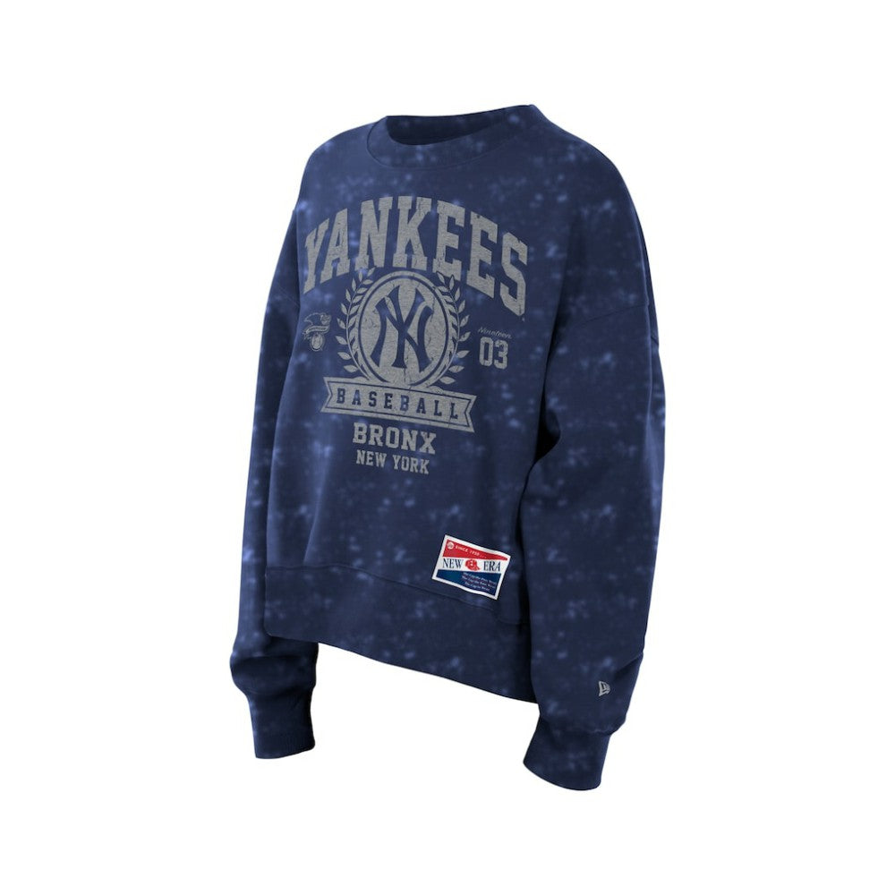 New York Yankees New Era Women's Throwback Oversized Boxy Sweatshirt | MLB New