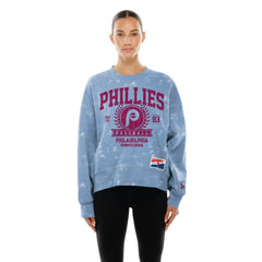 Philadelphia Phillies New Era Women's Throwback Oversized Boxy Sweatshirt | MLB Shop