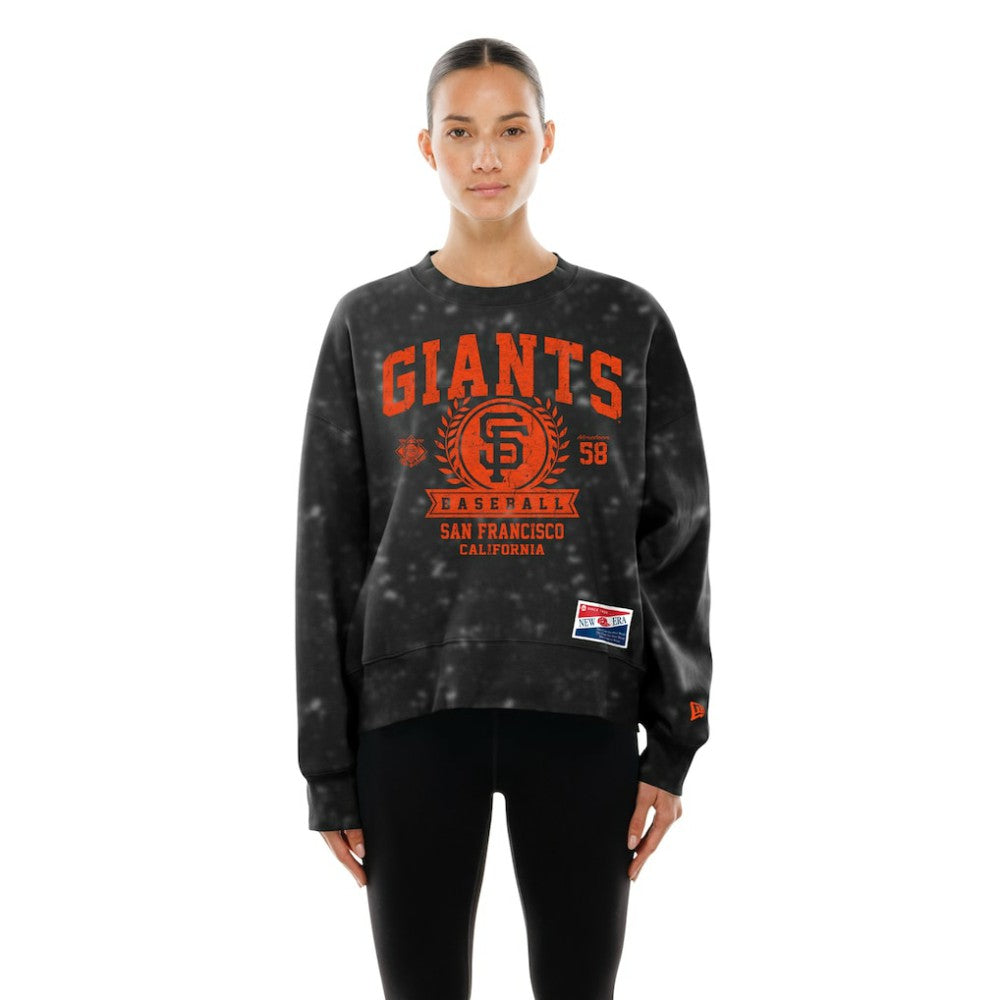 San Francisco Giants New Era Women's Throwback Oversized Boxy Sweatshirt | MLB Shop